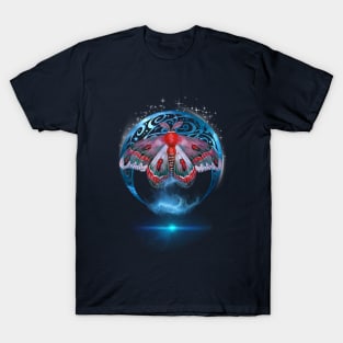 Mystical Moth with Moon and Stars T-Shirt